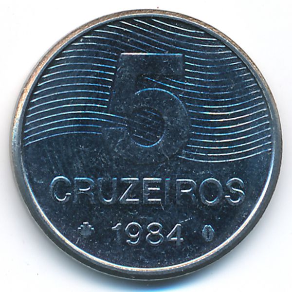 Бразилия, 5 крузейро (1984 г.)
