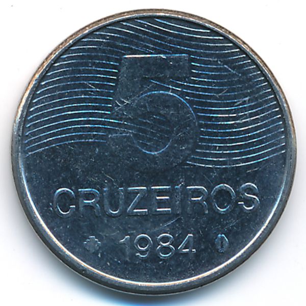 Бразилия, 5 крузейро (1984 г.)
