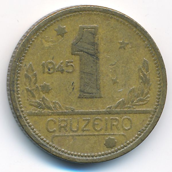Бразилия, 1 крузейро (1945 г.)