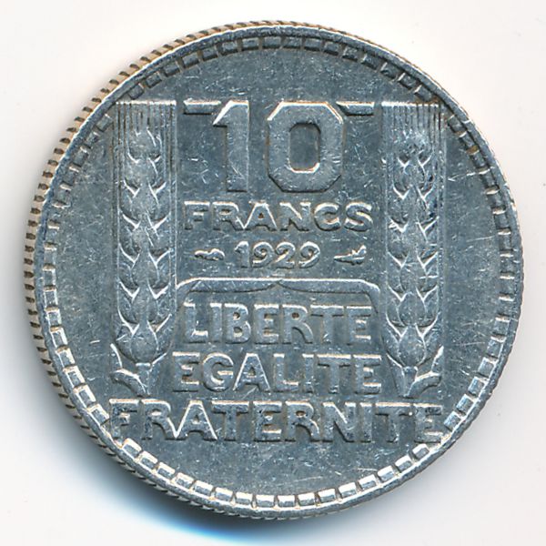 Франция, 10 франков (1929 г.)