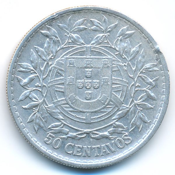 Португалия, 50 сентаво (1912 г.)