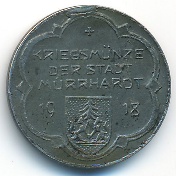 Мурхардт., 10 пфеннигов (1918 г.)