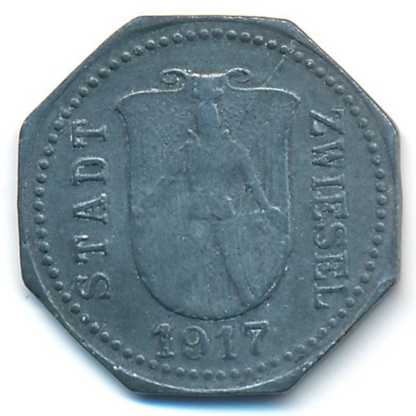 Цвизель., 10 пфеннигов (1917 г.)