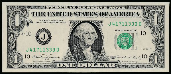 США, 1 доллар (1988 г.)