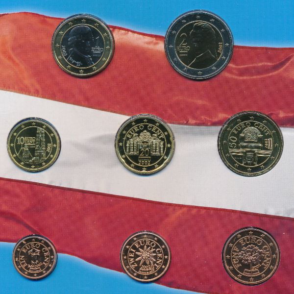 Австрия, Набор монет (2002 г.)