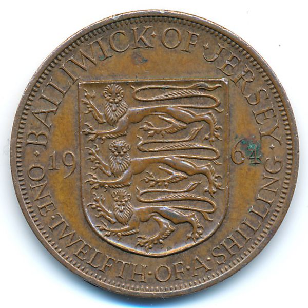 Джерси, 1/12 шиллинга (1964 г.)