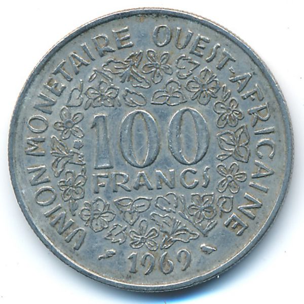 Западная Африка, 100 франков (1969 г.)