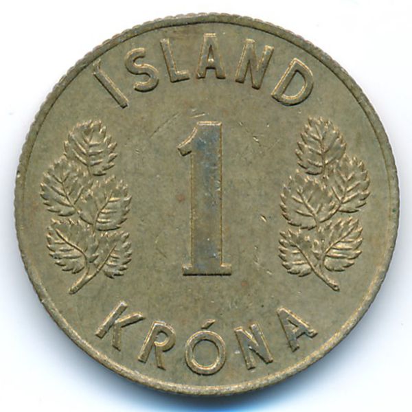 Исландия, 1 крона (1970 г.)