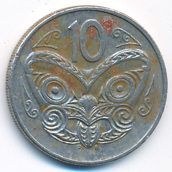 Новая Зеландия, 10 центов (1987 г.)