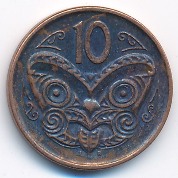 Новая Зеландия, 10 центов (2009 г.)