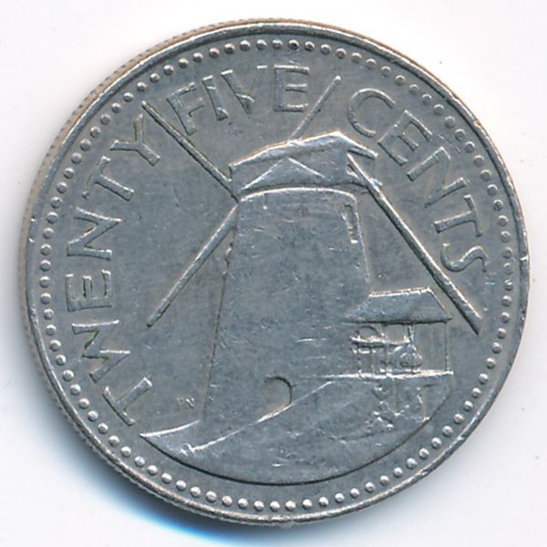 Барбадос, 25 центов (1981 г.)