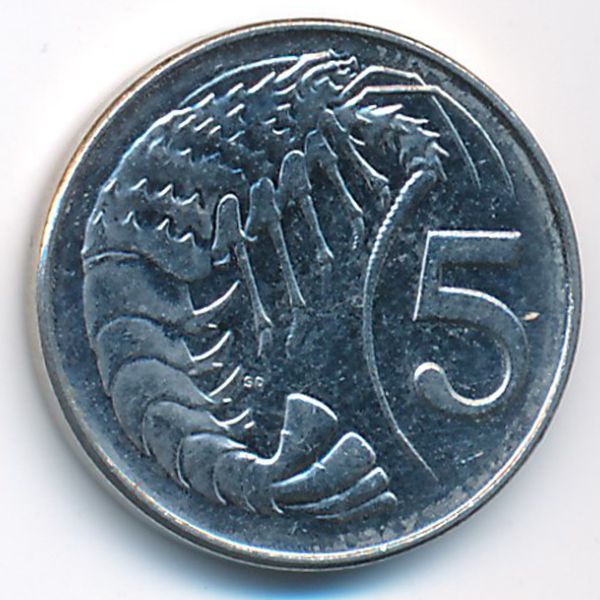 Каймановы острова, 5 центов (2002 г.)