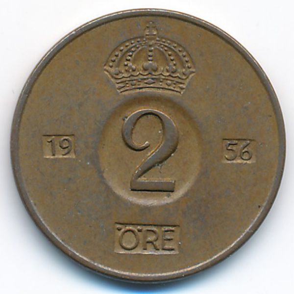 Швеция, 2 эре (1956 г.)