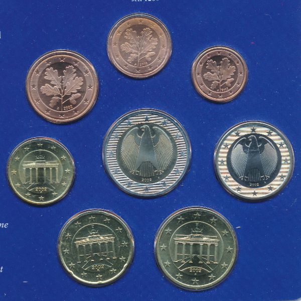 Германия, Набор монет (2002 г.)