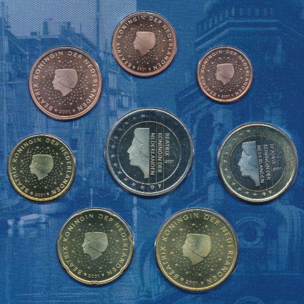 Нидерланды, Набор монет (2001 г.)