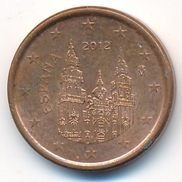 Испания, 1 евроцент (2012 г.)