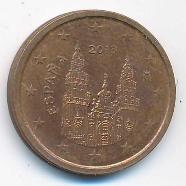 Испания, 2 евроцента (2013 г.)