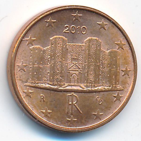 Италия, 1 евроцент (2010 г.)