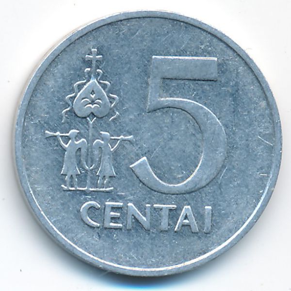 Литва, 5 центов (1991 г.)