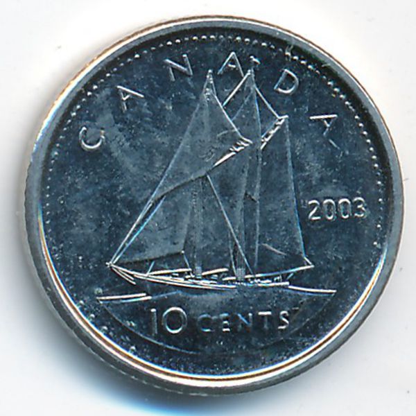 Канада, 10 центов (2003 г.)