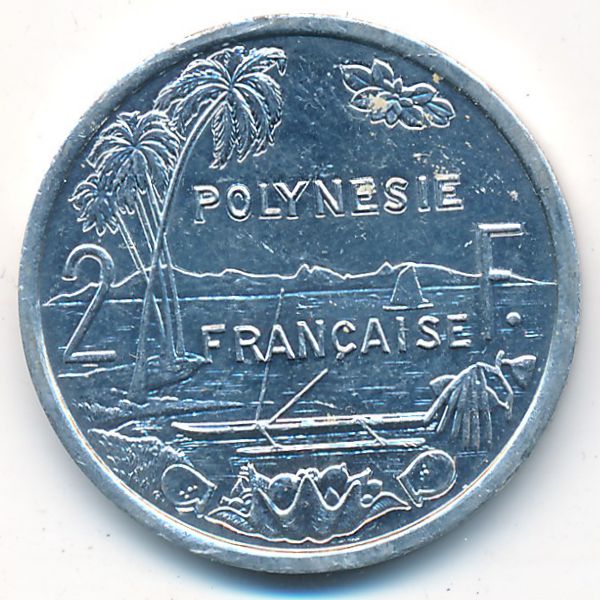 Французская Полинезия, 2 франка (2012 г.)