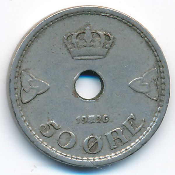 Норвегия, 50 эре (1926 г.)
