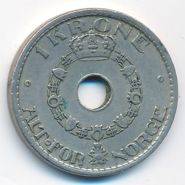 Норвегия, 1 крона (1949 г.)