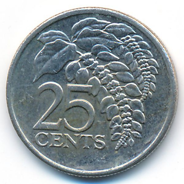 Тринидад и Тобаго, 25 центов (2008 г.)