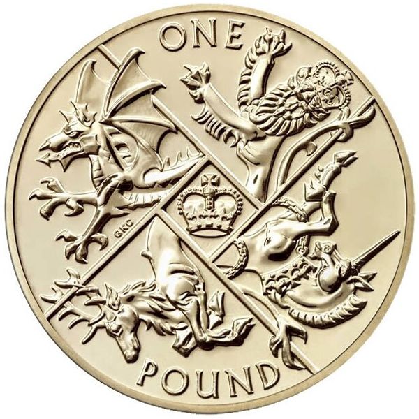 Великобритания, 1 фунт (2016 г.)