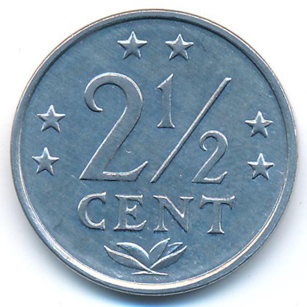 Антильские острова, 2 1/2 цента (1985 г.)