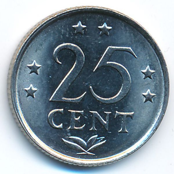 Антильские острова, 25 центов (1981 г.)