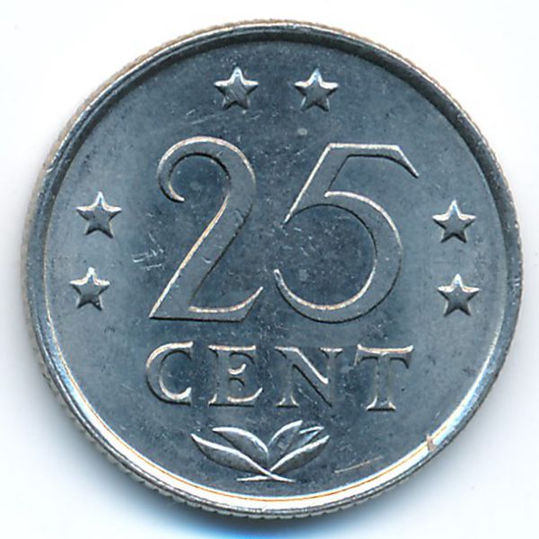 Антильские острова, 25 центов (1981 г.)