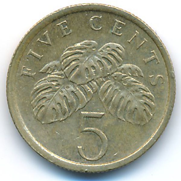 Сингапур, 5 центов (1986 г.)