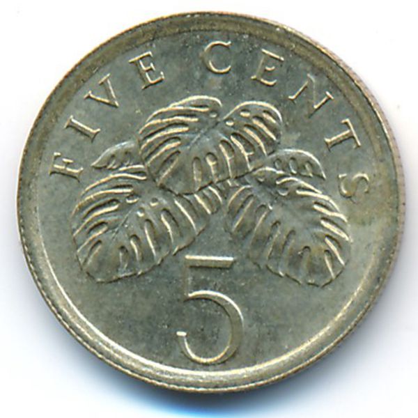 Сингапур, 5 центов (1988 г.)