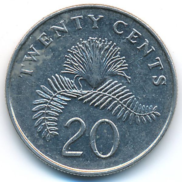 Сингапур, 20 центов (1987 г.)