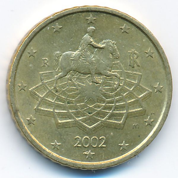 Италия, 50 евроцентов (2002 г.)