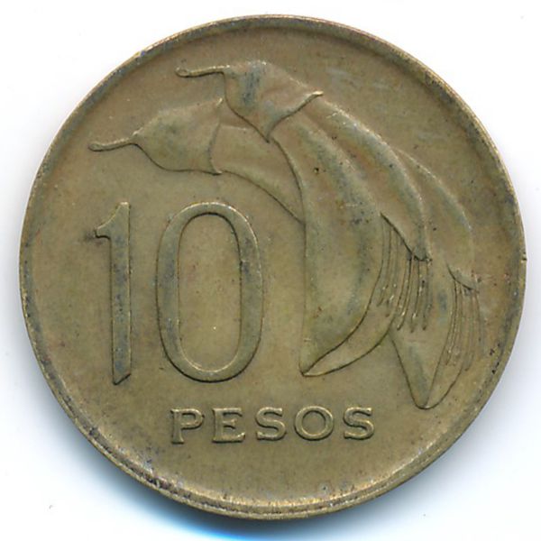 Уругвай, 10 песо (1968 г.)