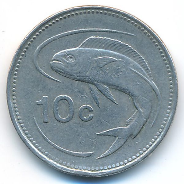 Мальта, 10 центов (1986 г.)