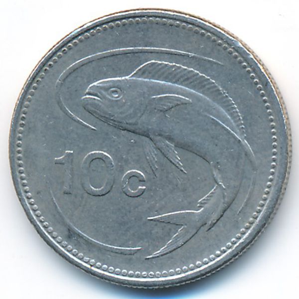 Мальта, 10 центов (1998 г.)