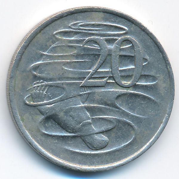Австралия, 20 центов (1981 г.)