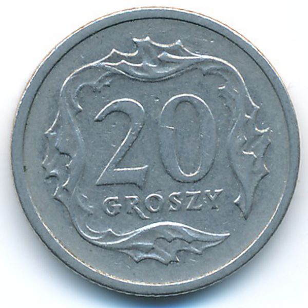 Польша, 20 грошей (1991 г.)