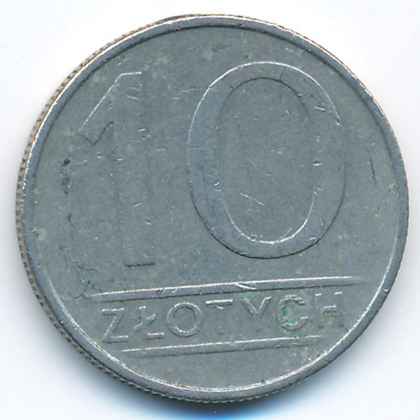 Польша, 10 злотых (1986 г.)