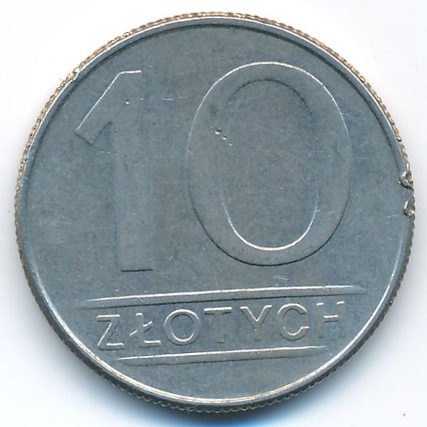 Польша, 10 злотых (1988 г.)
