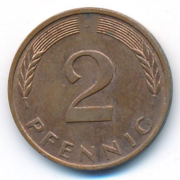 ФРГ, 2 пфеннига (1994 г.)
