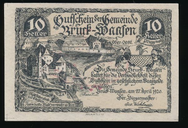 Нотгельды Австрии, 10 геллеров