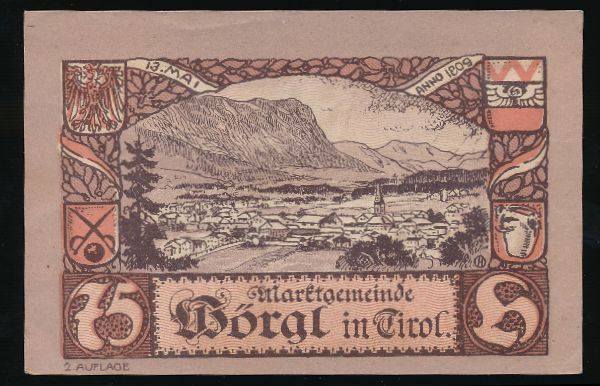 Нотгельды Австрии, 75 геллеров