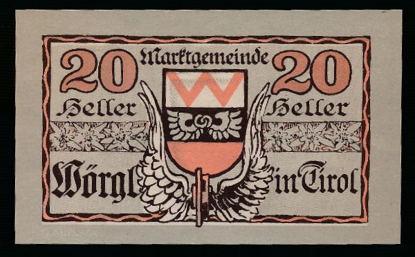 Нотгельды Австрии, 20 геллеров