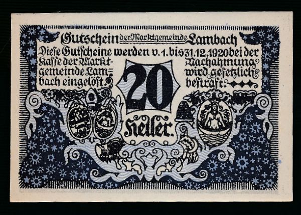 Нотгельды Австрии, 20 геллеров