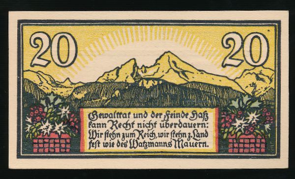 Нотгельды Германии, 20 пфеннигов