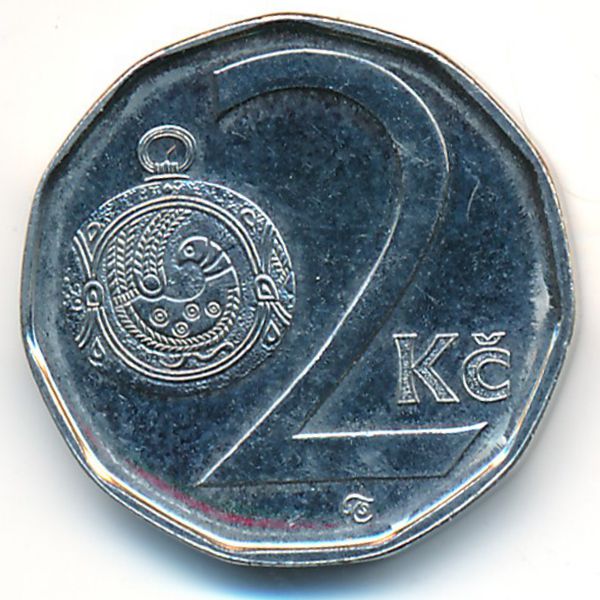 Чехия, 2 кроны (2009 г.)